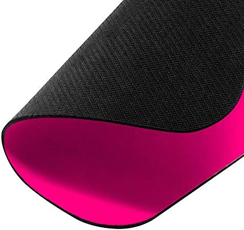Extra Large (X-Large) Size Non-Slip Rectangle Mousepad, FINCIBO Solid Hot Pink Mouse Pad for Home, Office and Gaming Desk