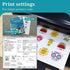 MECOLOUR Premium Printable Vinyl Sticker Paper for Cricut Glossy White 20 Sheets Waterproof, Dries Quickly Vivid Colors- Tear Resistant - for Any Inkjet & Laser Printer