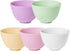 5 Pcs 10.5X7CM Home Use Odorless Anti-drop Silicone Bowl Facial Mask Mixing Bowl Prep Measuring Bowl (M)