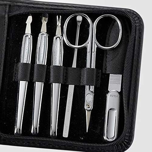 Korean Nail Clippers! World No. 1 Three Seven (777) Travel Manicure Pedicure Grooming Kit Nail Clipper Set (11 PCs). MADE IN KOREA, Since 1975