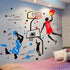 KeLay Fs 3D Basketball Wall Decals Sports Decor Basketball Player Wall Stickers Basketball Wall Decals Wallpaper for Boys Kids Room Decor