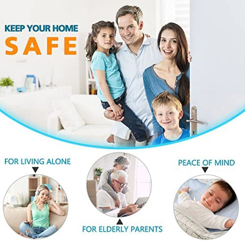 Home Security Door Lock Reinforcement - Upgraded Childproof Safety Door Locks Defender Easy Open with 3" Stop Withstand 800 lbs for Inward Swinging Door, Night Lock Deadbolt Guard Defend Your Home 1PC