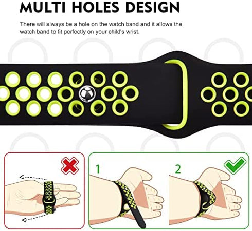 Compatible with Gizmo Watch Band Replacement for Kids, Breathable Soft Silicone Band Compatible with Gizmo Watch 2 and Gizmo Watch 1