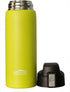 Aquatix (Vapor Lime, 21 Ounce) Yellow Light Green Pure Stainless Steel Double Wall Vacuum Insulated Sports Water Bottle with Convenient Flip Top - Keeps Drinks Cold for 24 Hours, Hot for 6 Hours