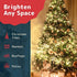 PREXTEX Christmas Lights (20 Feet, 100 Lights) - Clear White Christmas Tree Lights with White Wire - Indoor/Outdoor Waterproof String Lights - Warm White Twinkle Lights
