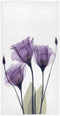Ollabaky Purple Tulip Flower Hand Towels Fingertip Towels Super Soft Breathable Absorbent Multipurpose Face Towels for Bathroom, Kitchen, Gym, Spa, Home Decoration, 30 x 15 Inch