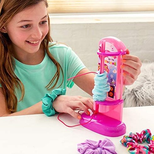 Trolls World Tour Scrunchie Maker by Horizon Group USA. Create 12 Personalized Hair Scrunchies. Mix & Match Fun Fabrics. Glue in Fun Sequins & Glitter.