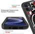 iPhone 11 Case, Street Fashion Design iPhone 11 Cases for Boys Girls Dual Layer Shockproof Rugged Cover Soft TPU + Hard PC Bumper Full-Body Cool Camo Case for iPhone 11 (6.1 inch) - Red Gray Shark