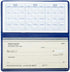 Royal Blue Vinyl Checkbook Cover, Top Tear Personal Vinyl Checkbook Cover