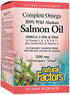 Natural Factors Complete Omega, Wild Alaskan Salmon Oil, Supports Heart and Brain Health with Omega-3 DHA and EPA, 90 softgels (90 Servings)