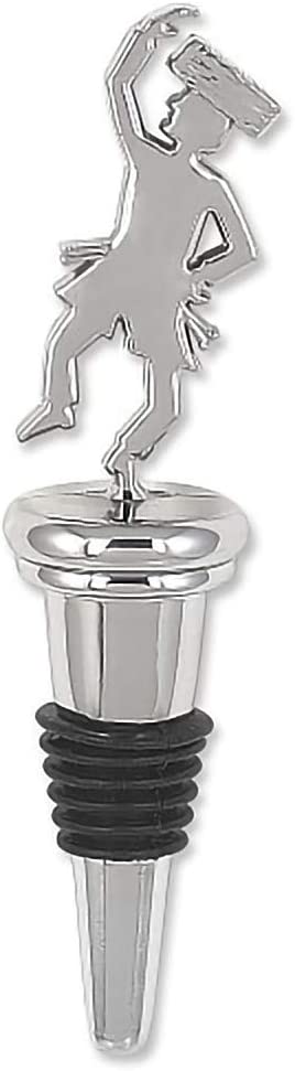 Decorative Wine and Beverage Bottle Stopper (Dancing Hasid Bottle Stopper)