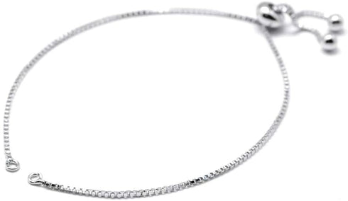 Kissitty 10 Strands Adjustable Platinum Brass Slide Extender Chains with Ball Ends 4.84" (12.3cm)