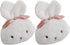 MeiBoAll Car Headrest Pillow, 2pcs Cute Cartoon Car Headrest Neck Support Cushion Plush Rabbit Automotive Interiors Trim Decoration Mounted Headrest Pillows for Car Front Seats, White
