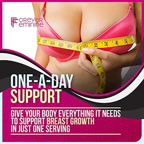 Forever Feminine – Premium Breast Enhancement Pills – Naturally Lift, Firm and Grow Breast – Potent Breast Enlargement Pills – Breast Plumping and Shaping Formula for Women (60 Capsules)