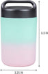 Goodful Vacuum Sealed Insulated Food Jar with Handle Lid, Stainless Steel Thermos, Lunch Container, 16 Oz, Ombre Pink to Blue