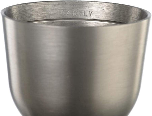Barfly Heavy-Duty Straight Rim Bell Jigger, 1 oz x 2 oz, Stainless Steel