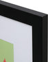 FrameWorks 12x12" mat to 8x8" Classic Wooden Picture Frames Tempered Glass / Black / 2-Pack