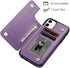 HianDier Wallet Case for iPhone 11 Slim Protective Case with Credit Card Slot Holder Flip Folio Soft PU Leather Magnetic Closure Cover for 2019 iPhone 11 iPhone XI, Mandala Purple