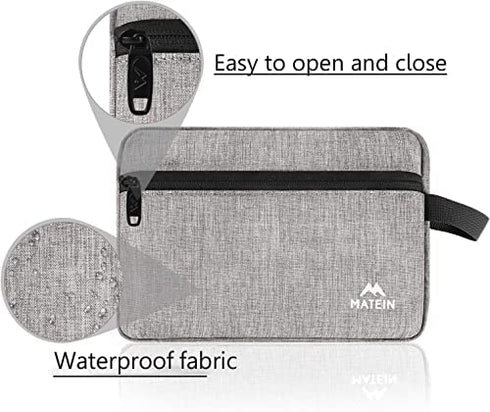 Toiletry Bag for Men (2 Packs), Waterproof Dopp Kit Bathroom Shaving Bag for Toiletries, Small Accessories Small Cosmetics & Makeup Organizer for Traveling