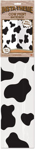 Beistle Cow Print Backdrop Party Accessory, 4-Feet by 30-Feet