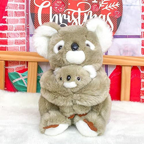 Lazada Stuffed Animal Koala Bear Mama Koala Hold Baby Koala Plush Toy Animal Toys 11.5 Inches
