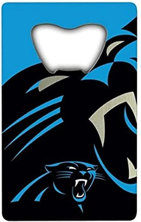 FANMATS 62546 Carolina Panthers Credit Card Style Bottle Opener - 2? x 3.25