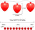 Doratale 8.5Ft Valentine's Day Decorations String Lights, Red Heart String Lights Outdoor with 10 Bulbs, Connectable Valentine's Day Fairy Heart Shape Lights for Indoor Outdoor Holiday Party Wedding