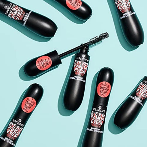 essence | Bye Bye Panda Eyes Tubing Mascara | Smudge-proof, Volumizing definition | Vegan, Paraben Free, Oil Free | Cruelty Free (Pack of 1)