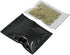 100 Pack 4x5 inch Glossy Black Resealable Clear Front Mylar Foil Zipper Lock Pouch for Zip Reclosable Lock Food Storage Bags Heat Seal Pouches Airtight Grocery Pack