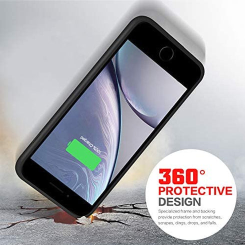Battery Case for iPhone 8 Plus/7 Plus/6 Plus/6s Plus,8500mAh Portable Protective Charging Case Extended Rechargeable Battery Pack Charger Case Compatible with iPhone 7Plus/8 Plus/6P/6s Plus (5.5 inch)