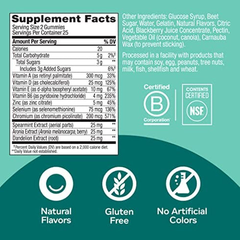 OLLY Glowing Skin Gummy, 25 Day Supply (50 Count), Plump Berry, Hyaluronic Acid, Collagen, Sea Buckthorn, Chewable Supplement (Packaging May Vary)