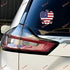 2X Reflective 4'' Polish Eagle Polska Poland USA Flag Decal Sticker Car Vinyl sda1