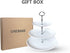 3 Tier Serving Tray Melamine White Stand for Cupcake Cake Dessert Pastry Fruit Tea Party (Large Size)