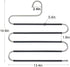 Myfolrena Pants Hangers Non Slip Updated S-Shaped 5 Layers Hangers Closet Space Saver for Jeans Scarf Tie Clothes(4-Pack)