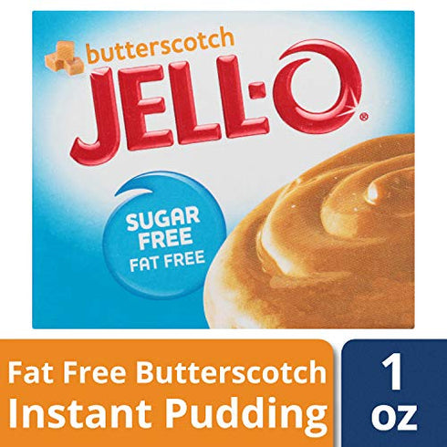 Jell-O Instant Butterscotch Sugar-Free Fat Free Pudding & Pie Filling (1 oz Boxes, Pack of 6)