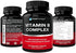Vitamin B Complex Vitamins B12, B1, B2, B3, B5, B6, B7, B9, Folic Acid - Super B Complex Vitamins for Women, Men, Adults – Aids in Energy, Stress, and Immunity - 90 Vegetarian Capsules