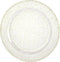 Lillian Collection Plastic Plates- 10.25" Gold Glitter Pack of 10