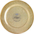 Lillian Collection Plastic Plates- 10.25" Gold Glitter Pack of 10