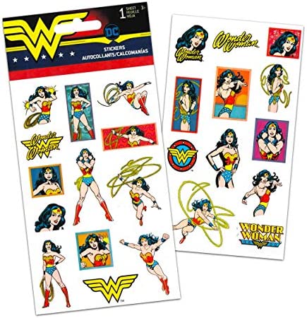 Wonder Woman Gel Pens Set -- 4 Deluxe Wonder Woman Pens with Comfort Grip (Wonder Woman Office Supplies, School Supplies)