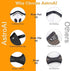 AstroAI Dust Mask Reusable Face Mask 2 Pack with Active Carbon Filters for Woodworking Construction Sanding Gardening Sawing,Grinding