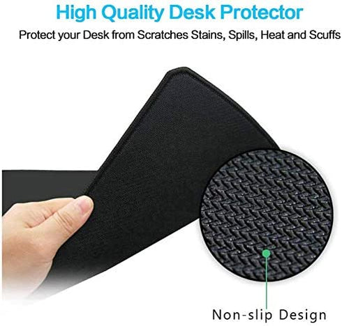 Extended Mouse Pad Anime Dragon Large Gaming Mouse Pad- 31.5x12inch Computer Keyboard Mouse Mat Mousepad Rubber Base and Stitched Edges for Game Players (Red)
