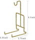 HOHIYA Tea Cup and Saucer Display Stand Holder Rack Teacup Easel Twist Wire (Gold,Pack of 4)