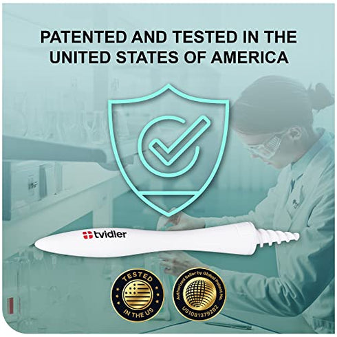 Tvidler Spiral Ear Wax Removal Kit - The Safe, Effective, Comfortable and Eco-Friendly Ear Wax Removal Solution. Ear wax cleaner comes with 6 reusable tips