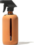 Empty Amber Glass Spray Bottle With Silicone Sleeve - 16 Ounces, Sandstone