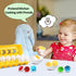 CPSYUB Toddler Toys, 18 Month Toys, Easter Eggs Gifts Toys for 1, 2, 3 Year Old Girls / Boys, Montessori Matching Eggs Educational Color & Shape Recognition Skills Learning Toys BPA Free (12 Eggs)