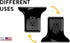 Official Power Perch Single Wall Outlet Shelf. Home Wall Shelf Organizer for Outlets. Perfect for Bathroom, Kitchen, Bedrooms with Cord Management and Easy Installation. Black 2-Pack