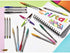 BIC Cristal Multicolour Ballpoint Pens With Wide Tip (1.6mm) Pens For Colourful Writing In Assorted Colours, Pack Of 15