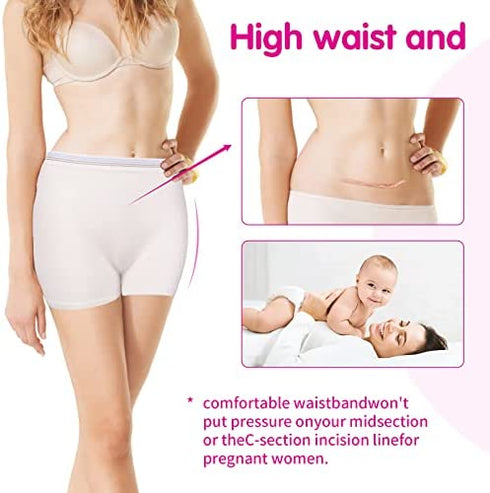 Washable Mesh Pants 4 Pack Disposable Postpartum Underwear Panties for Women Hospital Provide Surgical Recovery,Incontinence, Maternity (L/XL(13-39 in))