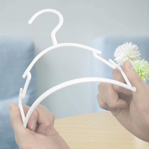 Kids Hangers Baby Hangers Childrens White Plastic Infant Clothes Toddler Junior Hangers 60 Pack