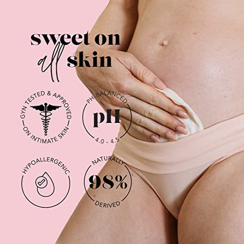 SweetSpot Labs Fragrance Free Feminine Wipes, Soothing Intimate & Body Wipes for Women, Unscented, 30 Count (Pack of 3)